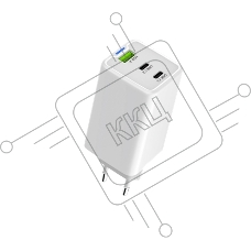 Зарядное устройство EOFE E1001 белый 100W