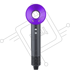 Фен Blackton Bt HD1818M серый/фиолетовый, 1800 Вт, ионизация