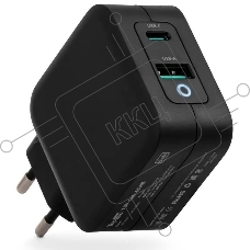 Блок питания TopON TOP-GaN-65WB автоматический 65W 5V-20V 3.25A 2xUSB от бытовой электросети LED индикатор