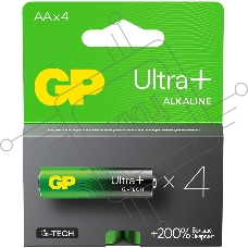 Батарея GP Ultra Plus Alkaline 15AUPA21-2CRSB4 AA (4шт) блистер