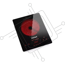 Плита настольная инфракрасная Kitfort КТ-153 черный/серебристый стеклокерамика