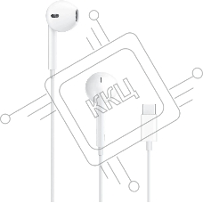Гарнитура вкладыши Apple EarPods A3046 1.1м белый проводные в ушной раковине