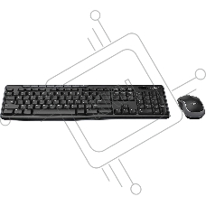 Комплект клавиатура+мышь Logitech MK270 беспроводной, USB, 1000 DPI, чёрный (неоригинальная гравировка)