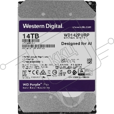 Жесткий диск HDD WD Purple Pro 14Tb 7200rpm SATA 512Mb 3.5