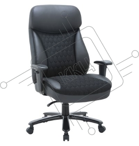 Кресло для руководителя Chairman CH414 экокожа/ткань, черный