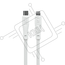 Кабель MORE CHOICE (4620202553119) K60ia 2м USB 3.0A PD 27W для Lightning ng 8-pin Type-C - 2м, белый