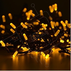 Гирлянда светод. Funray Лучики, SE-BEAM-110Y, 10М, 100LED, желтый, темно-зел. шн. 0,7м, контр.