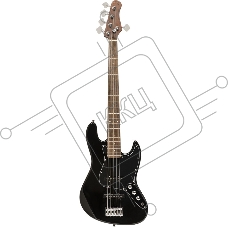 Бас-гитара STAGG SBJ-30 5S BLK 5-ти струнная форма Jazz Bass, корпус павловния, гриф клен, накладка грифа палисандр, 20 ладов, мензура 867 мм, колки никелированные, бридж JB Classic, звукосниматели 2xJB, регуляторы 2x громкости, 1x тона, цвет черный