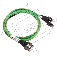 Кабель ACD-60004-ZC Slimline SASx8 (SFF8654) -to- 2 Slimline SASx4 (SFF8654)+ SFF9402, 1M, (аналог Broadcom 05-60004-00) {100}
