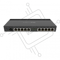Маршрутизатор MikroTik RB4011iGS+RM, 10×1 Гбит/с (1 PoE-in / 1 PoE-out) + 1×10 Гбит/с SFP+, управляемый