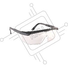 Очки защитные Patriot PPG-5 открытые, прозрачные, черная окантовка