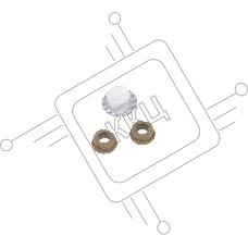 Подшипник резинового вала со смазкой Hi-Black для Samsung ML-2850/2851, 2шт