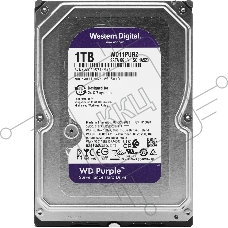 Жесткий диск HDD WD Purple 1Tb 5400rpm SATA 64Mb 3.5