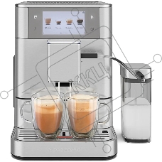 Автоматическая эспрессо-машина KitchenAid 5KES8558ESX, 2.2 л, одновременное приготовление двух чашек, 3 уровня крепости кофе, автоматическая очистка, автоматическая декальцинация, цветной дисплей, сенсорное управление, 40 рецептов, цвет нержавеющая сталь