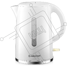 Чайник электрический BRAYER BR6108 1,7 л, 2200 Вт, белый