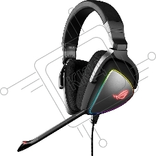 Игровые наушники ASUS ROG Delta S черные (7.1, USB Type-C + A, RGB подсветка, 50 мм, ESS 9281 Pro, микрофон, 90YH02K0-B2UA00)