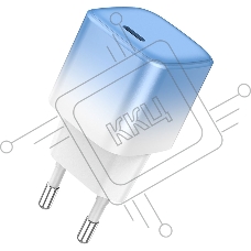 Сетевое зарядное устройство HOCO (6931474769374) C101A 1Type-C PD 20W быстрая зарядка, Blue ice