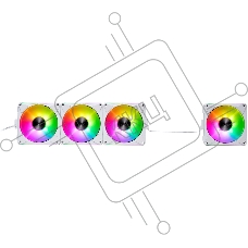 Вентилятор для корпуса XPG HURRICANEMAG120ARGBPWM4C