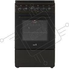 Плита газовая Cezaris ПГ 2150-11 коричневый, конфорок 4 шт, духовка 43 л, 51 см x 85 см x 55 см