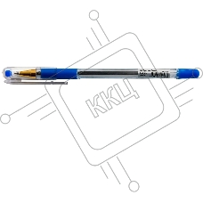 Ручка шариковая Silwerhof Daily Golden прозрачный, d=0.5мм, синие чернила, сменный стержень, линия 0.3мм, резиновая манжета