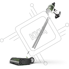 Пылесос вертикальный беспроводной GreenWorks GD24SVK4D белый, питание от аккумулятора, 170 Вт, уборка сухая, пылесборник 0.5 л, работа от АКБ max 45 мин.