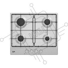 Газовая варочная панель Beko HIAG 64223 SX нержавеющая сталь
