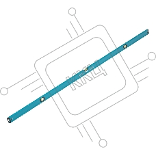 Уровень Gross 33656 алюминиевый, магнит., фрезерованный, 3 глазка, 0,5 мм/м, 2000 мм