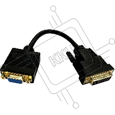 Переходник Buro DVI-D (m) VGA (f) 0.23м (BU-DVI-VGA) черный