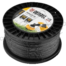 Леска для триммера Denzel двухкомпонентная круглая, 2,0мм х 276м, на DIN катушке EXTRA CORD