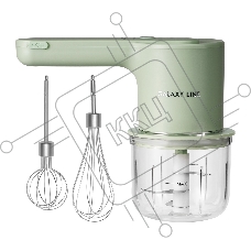 Миксер аккумуляторный Galaxy Line GL 2234, зеленый, ручной, 50 Вт