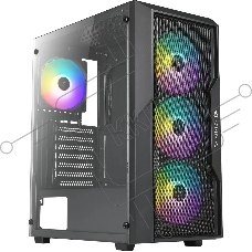 Компьютерный корпус Azza Fighter черный без БП ATX 4x120mm 2x140mm 2xUSB2.0 1xUSB3.0 audio bott PSU