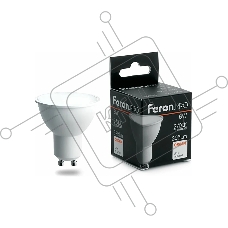 Лампа светодиодная FERON PRO LB-1606 (38086) 6 вт 230в GU10 теплый