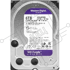Жесткий диск Western Digital 6Tb SATA-IIISurveillance Purple (5400rpm) 256Mb 3.5
