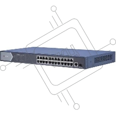 Коммутатор Hikvision DS-3E0526P-E(O-STD), 24×1 Гбит/с PoE + 1×1 Гбит/с SFP, неуправляемый
