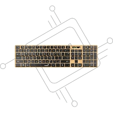 Клавиатура Genius Slimstar 7250BT гибридная, Bluetooth, радиоканал, сосновое дерево/чёрный