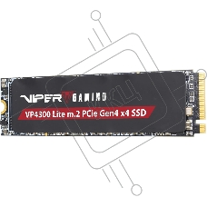 Накопитель SSD Patriot Viper VP4300 Lite, 500GB, PCIe 4.0 x4, M.2 2280, NVMe, R/W 7000/4000, с радиатором