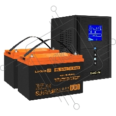 Комплект Источник бесперебойного питания EX295988RUS + батарея 100Aч EX285656RUS 2шт (инвертор, синус, для котла) ExeGate SineTower SZ-1500.LCD.AVR.2SH.1C13.USB <1500VA/1200W, чистый синусоида, LCD дисплей, AVR, 2*Schuko+1*C13, USB, линейно-интерактивный,