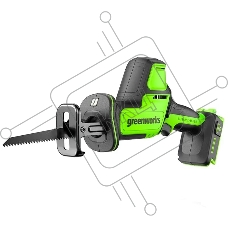 Пила сабельная аккумуляторная GreenWorks GPT-CRS-25, 24V, бесщеточная, без АКБ и ЗУ  (1200507)