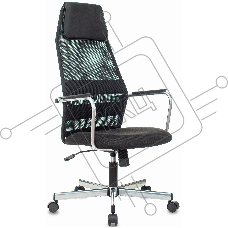 Кресло компьютерное Бюрократ KB-5M TW-01 3C11 черный, сетка/ткань, с подголов. крестовина металл хром Кресло компьютерное Бюрократ KB-5M TW-01 3C11 черный, сетка/ткань, с подголов. крестовина металл хром