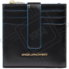 Чехол для кредитных карт Piquadro Blue Square PP6843B2R/N черный натур.кожа