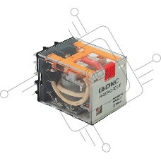 Реле миниатюрное силовое, 3CO, ком. ток 16А, AgSnO2, напряжение 230V AC, опция: тест-кнопка+светодиод