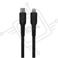 Кабель MORE CHOICE (4620202553249) K63ia 2м USB 3.0A PD 27W для Lightning ng 8-pin Type-C - 2м, черный