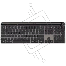 Клавиатура JLab Epic Keyboard гибридная, USB Type-A, Bluetooth, радиоканал, серый