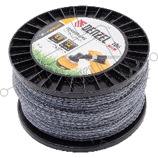 Леска для триммера Denzel двухкомпонентная витой квадрат, 4,0мм х 106м, на DIN катушке EXTRA CORD