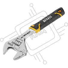 Ключ разводной Denzel 15741, 150 мм (раскрытие до 23 мм), CrV, с быстрым сбросом, кованый, TPR рукоятка