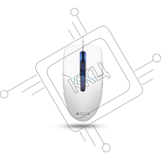 Мышь проводная A4Tech N-530S белый, 1200 dpi, USB, кнопки - 3
