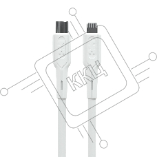 Кабель MORE CHOICE (4620202553256) K63ia 2м USB 3.0A PD 27W для Lightning ng 8-pin Type-C - 2м, белый
