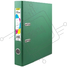 Папка-регистратор Silwerhof A4 50мм ПВХ/бумага зеленый мет.окант. сборная (упак.:2шт)