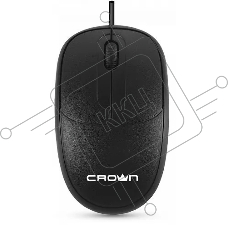 Мышь проводная Crown CMM-128 черный, 1000 dpi, USB, кнопки - 2