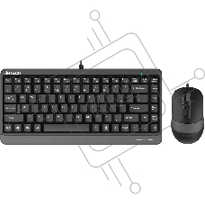 Клавиатура + мышь A4Tech Fstyler F1110 клав:черный/серый мышь:черный/серый USB Multimedia (F1110 GREY)
